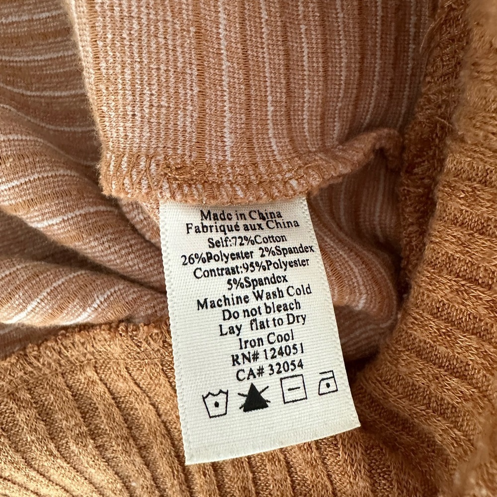 Anthropologie Porridge Cozy Mock Turtleneck Sweater in *TAN*, Small - Picture 4 of 4